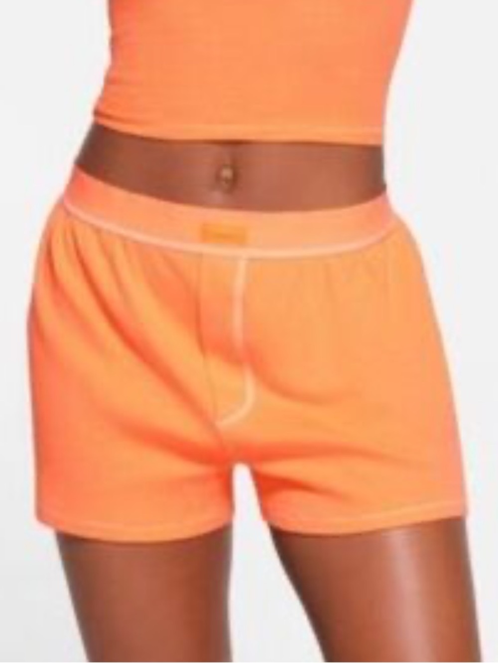 Skims loose cotton ribbed boxers